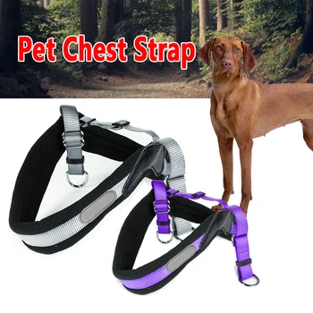 

Dogs Nylon Harness Collar Breakaway Adjustable Soft Breathable Mesh Vest Harness Fit for Medium Big Dog Pet training supplies