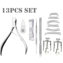 Набор инструментов для коррекции ногтей из нержавеющей стали, лечение вросших ногтей, фиксатор, пилочка для ногтей, корректор, Уход за ногтями на ногах, инструменты