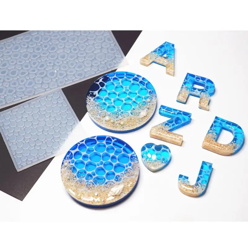 

Handmade Water Wave Ripples Mold Epoxy Resin Ocean Theme Pendant Jewelry Making