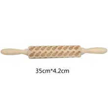 35 см ананас тиснение Скалка выпечки печенье лапша печенье, фондан, пирог 72XF