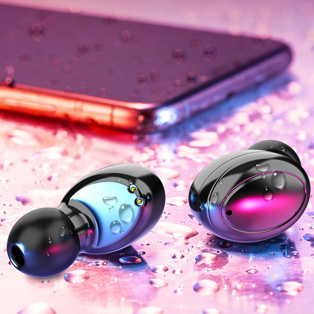 V2 TWS Mini High Quality Bluetooth 5 0 Wireless Earbuds Earphone Sports Stereo Music Headset With Mic Charging Box For all Phone
