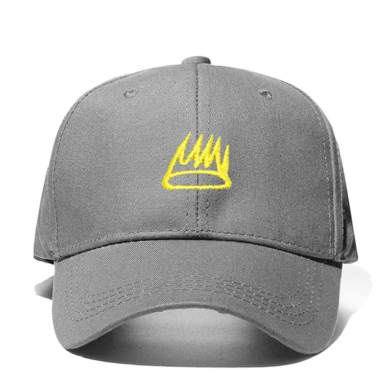 gray Новинка Born SINNER Crown бейсболка согнутая шляпа Билла папы хлопок Cole World J хорошего качества брендовая бейсболка для мужчин и женщин - Цвет: gray