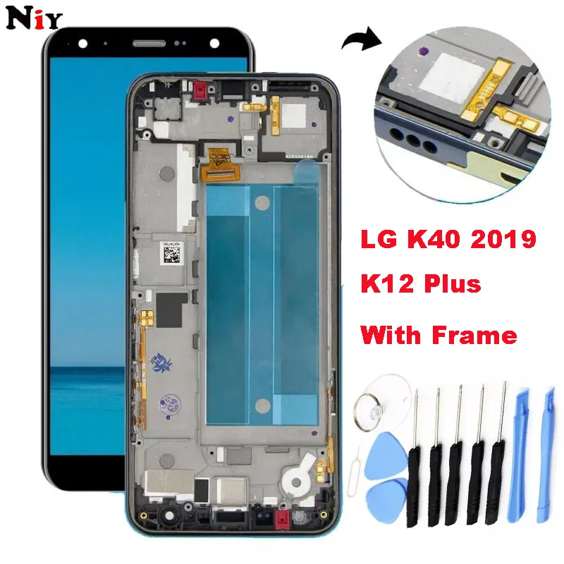 ЖК дисплей LG K40 2019 / K12 Plus X420 LMX420EMW сенсорный экран с цифровым преобразователем и