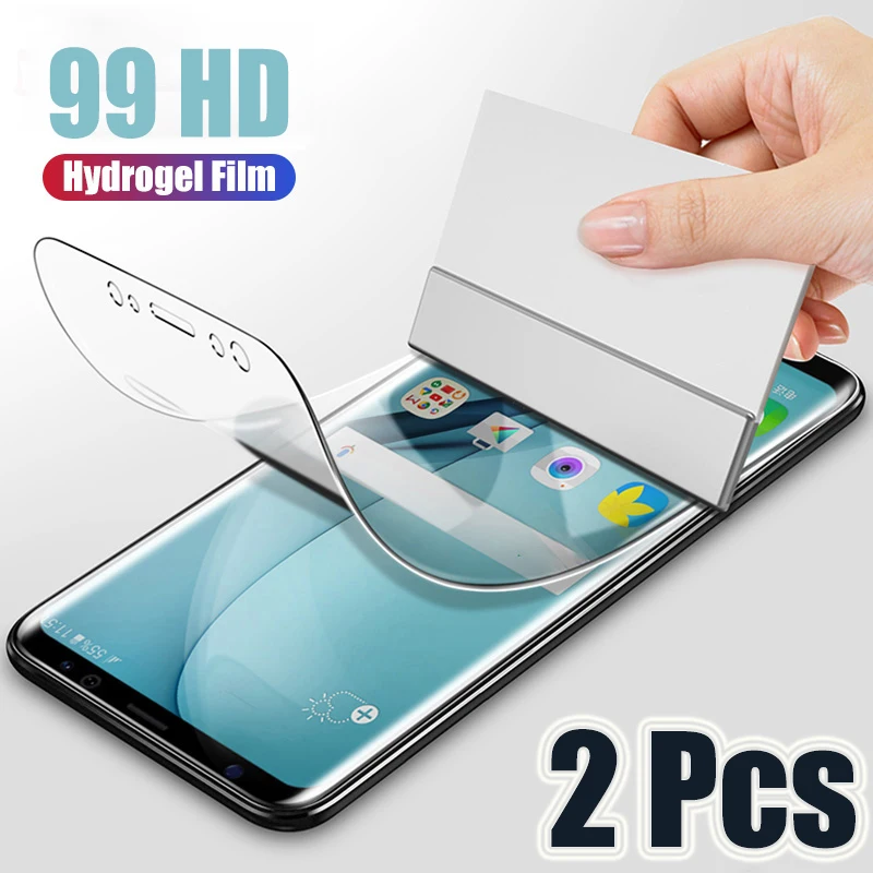 2 шт. мягкая Гидрогелевая пленка для Samsung Galaxy S10 S9 S8 Plus S10e S20 Note 10 9 8|Защитные стёкла и