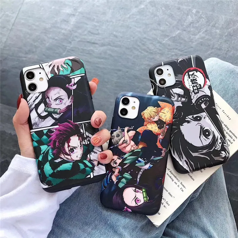 Мягкий ТПУ чехол Demon Slayer Kimetsu no Yaiba для iPhone 11 11pro max XS Max XR X 6 6S 7 8 Plus с японским аниме |
