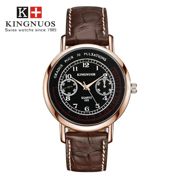 

Men Watches 2019 Luxury Brand Leather Top Stainless Steel 3Bar Life Waterproof Fashion & Casual Luminous Hands Students Watch