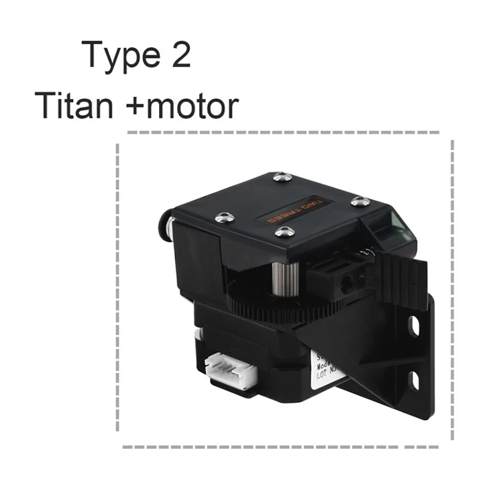3D принтер Titan экструдер Полный комплект с NEMA 17 шаговый двигатель для FDM принтера reprap MK8 J-head bowden для MK8 Anet Ender 3 CR10 - Цвет: Type 2