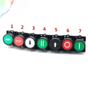 

Momentary button switch 22mm start stop button with the arrow symbol XB2 flat touch switch button