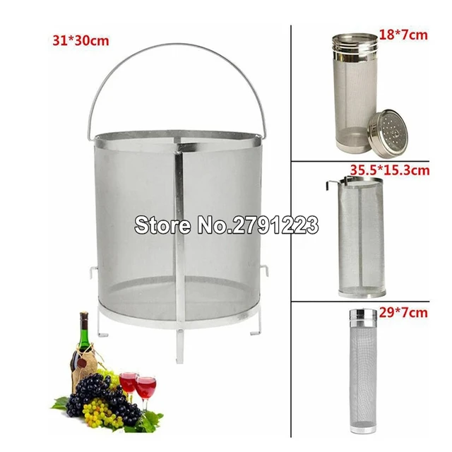 Wine Beer Dry Hop Filter Brewing Strainer for Wine Beer Tea Kettle 31*30cm  300μm