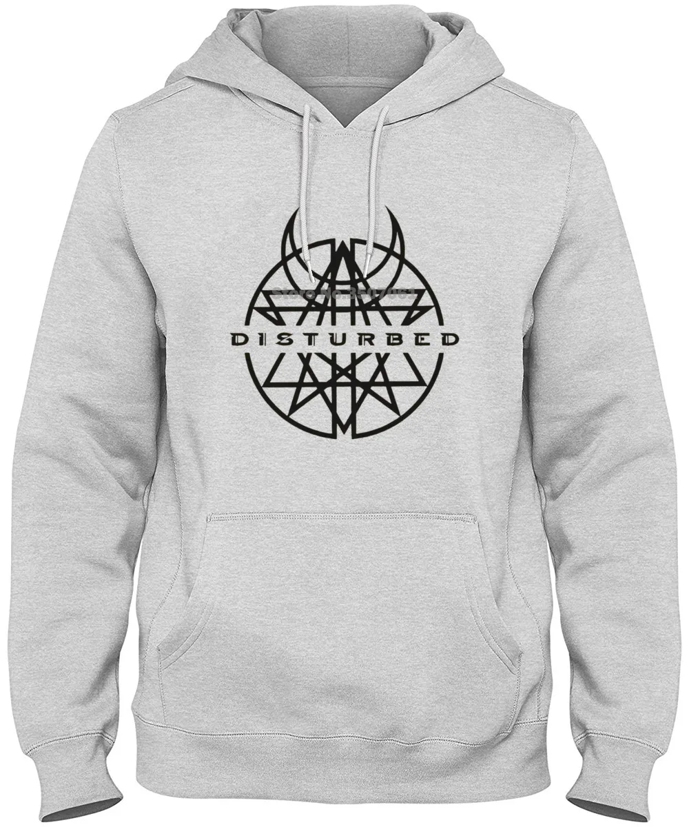

Short Sleeves Free Shipping Disturbed Khaki Rare Symbol Logo Heavy Metal Alter Bridge Korn Hoodies & Sweas
