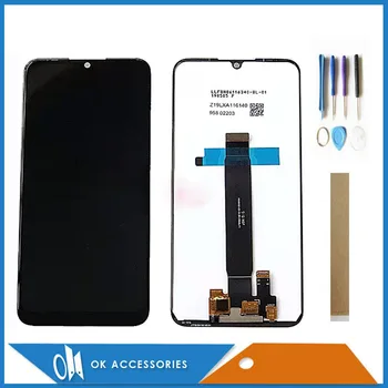 

6.1" For Motorola Moto E6 Plus LCD Display With Touch Screen Digitizer Assembly Glass Sensor Gold Black Color With Tools Tape