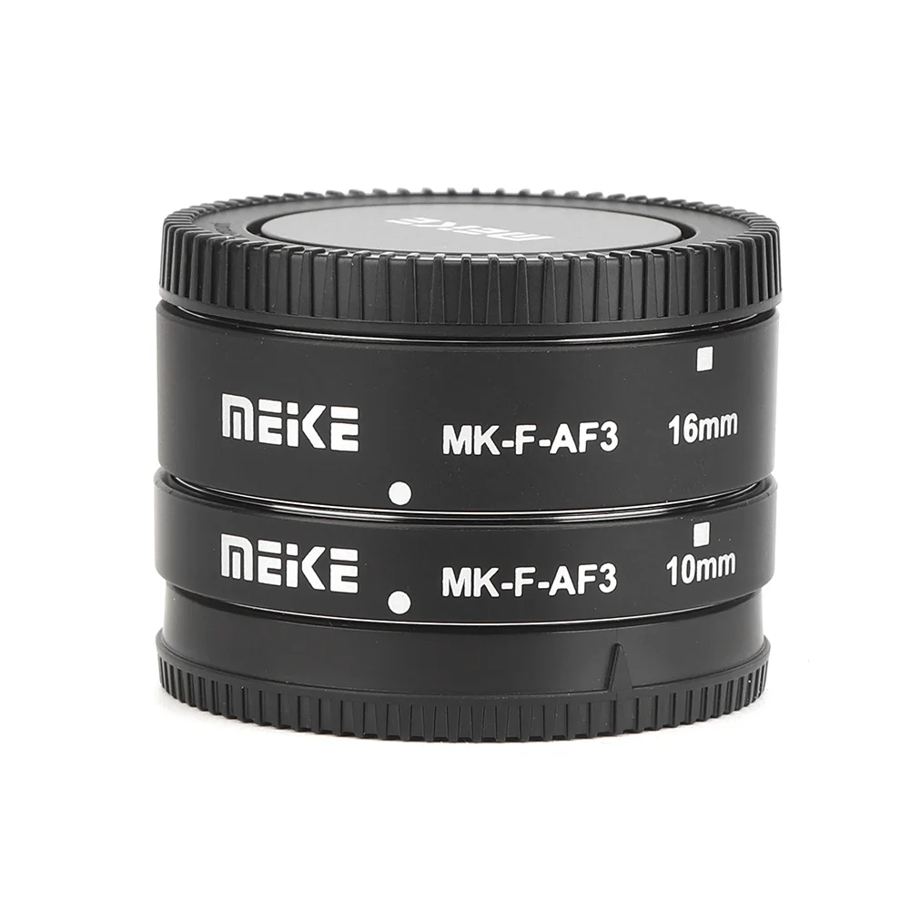 Meike anillo adaptador de lente Macro de Metal MK F AF3, tubo de extensión de 10mm + 16mm para Fuji X T20 XT2 X T10 XT3 XT100 X H1 X A5 X PRO2