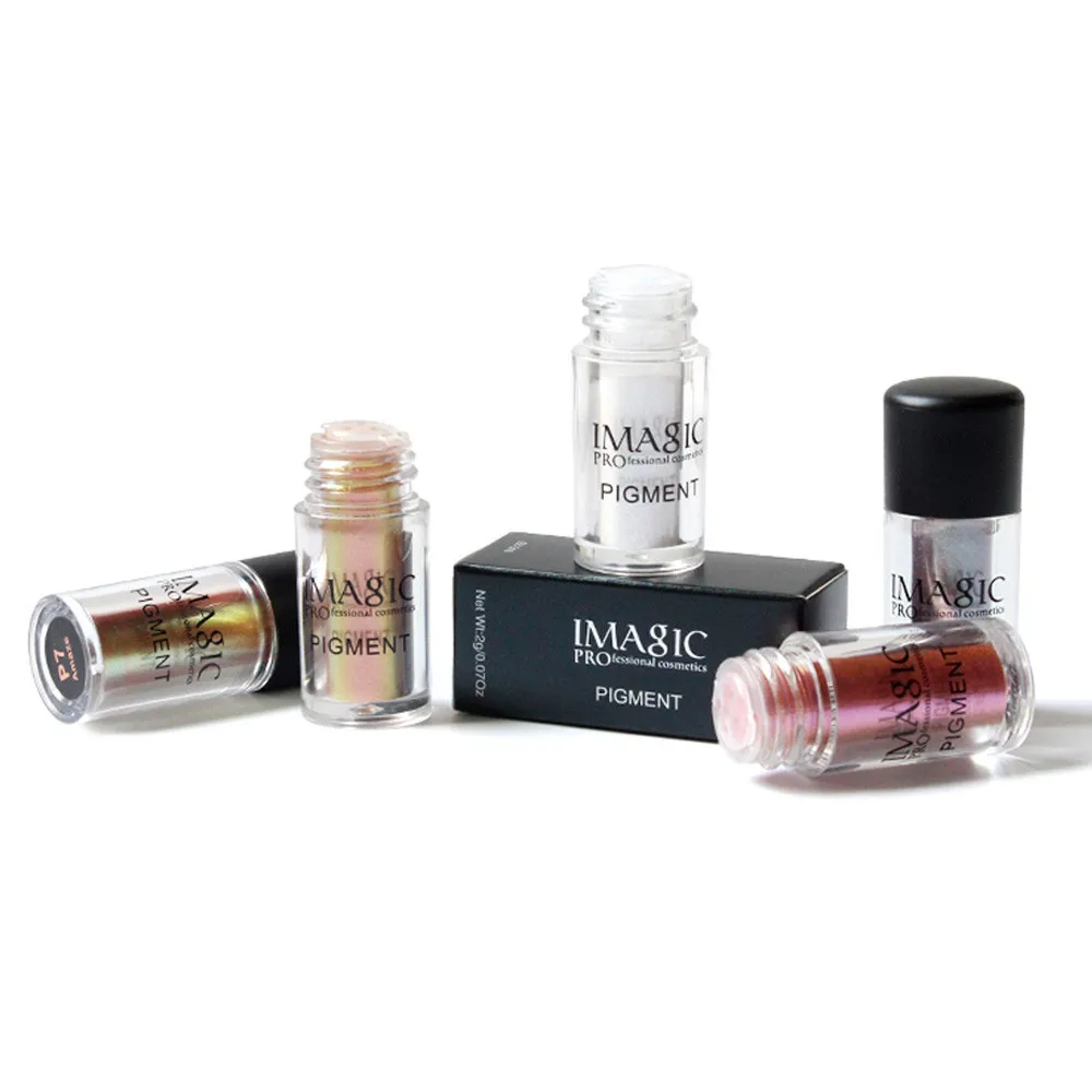 Imagic Cosmetics Тени Для Век, цветные Тени Для макияжа, профессиональная блестящая пудра Для Век, 9 цветов, палитра Для макияжа