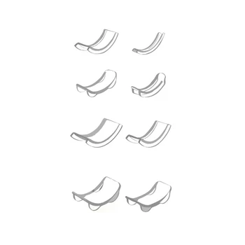 

8pcs/set Protective Invisible Parts Non Toxic Ring Adjuster Tightener Jewelry Soft TPU Smooth Size Reducer Clear Resizer Tools