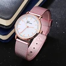 Geneva женские часы Европа и Америка распродажа Роскошные модные кварцевые часы ПВХ материал маленькие часы наручные часы для женщин