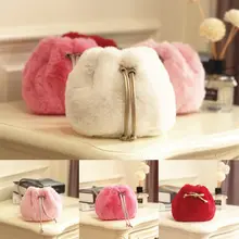 Детская мини-сумка-мешок на осень и зиму, детские сумки через плечо из искусственного меха для маленьких девочек, сумка-мессенджер, сумка-кошелек для малышей