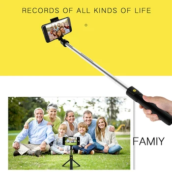 

Bluetooth 4.0 Handheld Selfie Stick K10 Tripod Monopod Mobile Phone for iOS/Android 3.5-6.2 inch Mobilephone