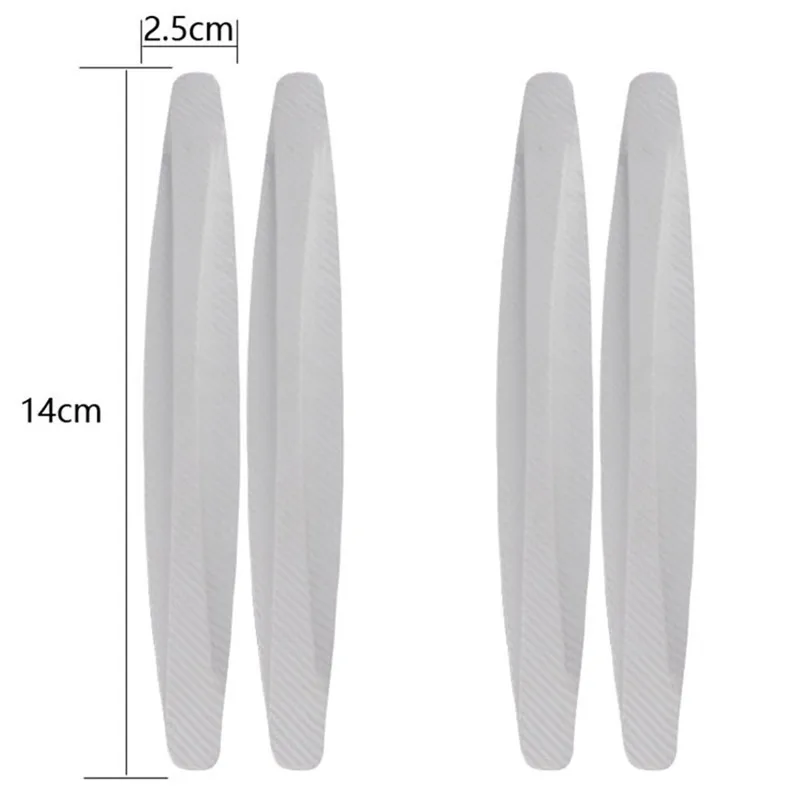 Bumper Corner Protector 2/4Pc 40x5/14x2.5CM Car Bumper Anti-Scratch Strips Sticker Body Molding valance chin
