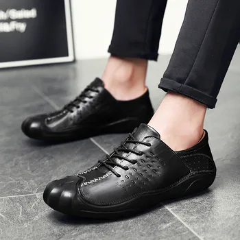 

men genuine leather hiking shoes outdoor sport camping climbing trekking shoes men hiking sneakers walking shoes tactical boots