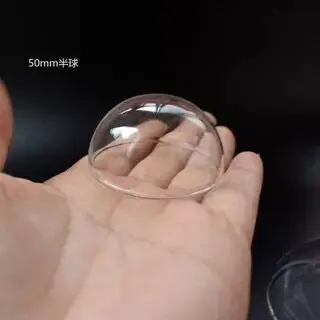 50 60 70mm Hemisphere glass dome cover big glass half bottle clear half round bottle globe bubble vial pendant