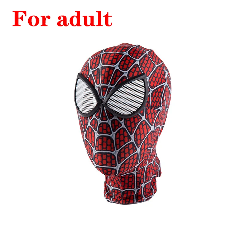 Adult mask 3 Spider Homecoming Mask Spider Gwen Cosplay Mask Miles Morales Costume Lens Eyewear Halloween Costumes Peter Parker Adult Kids - Цвет: Adult mask 3