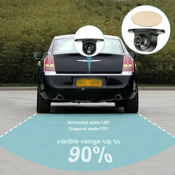 

Waterproof Reverse Camera Plastic Black Replacement Universal Car Side