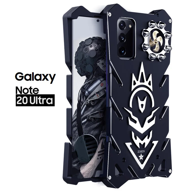 New Zimon Aluminum Armor Thor Case For Samsung Galaxy Note 20 Note20 Ultra Case Cover The Flash Iron Man Phone Shell Skin Bag