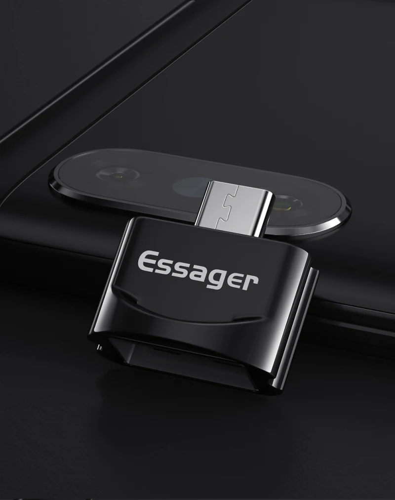 ESSAGER usb type C OTG адаптер USBC type-c конвертер для huawei mate 30 P30 samsung S10 Note 10Pro Xiaomi Mi разъем 8 USB-C