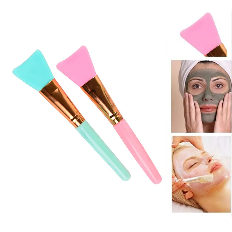 1pc Silicone Makeup Brushes Foundation Brush Soft Facial Face Mask Mud Cosmetic Skin Care Make Up Tools TXTB1 | Красота и здоровье