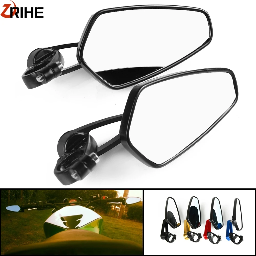 

Universal Motorcycle Handle Bar End Side Rearview Mirror FOR YAMAHA R6 R1 MT 09 07 TMAX XMAX WR 125 250 KTM DUKE 690 125 200 390