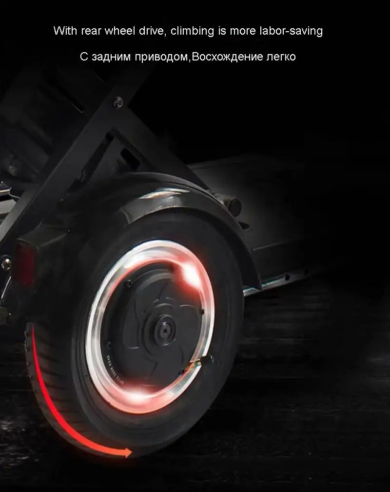 Electric Kick Scooter Adult Three Wheel Electric Scooters Tricycle 36V 300W Portable Folding Electric Elderly Scooter (28)