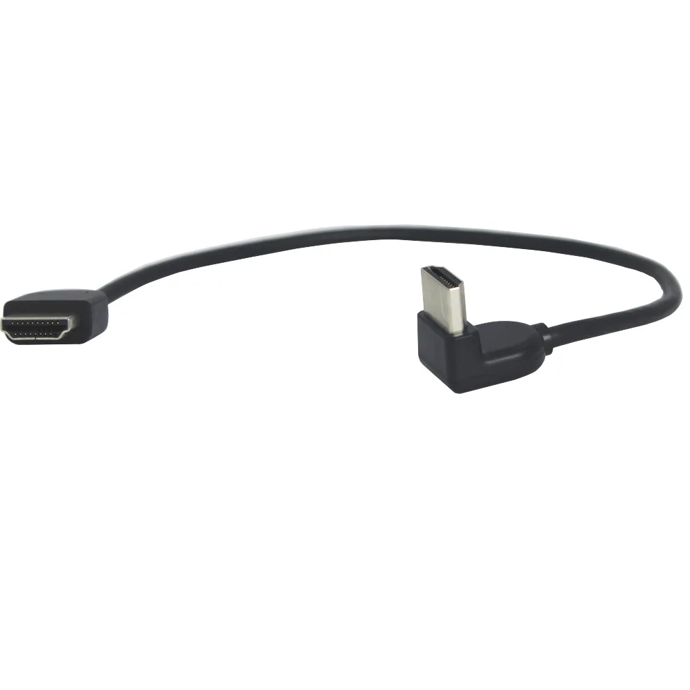 Кабель HDMI 90 градусов 4K 2 0 ультра тонкий 30 см тройной экранированный до 4kX 2K/30 Гц