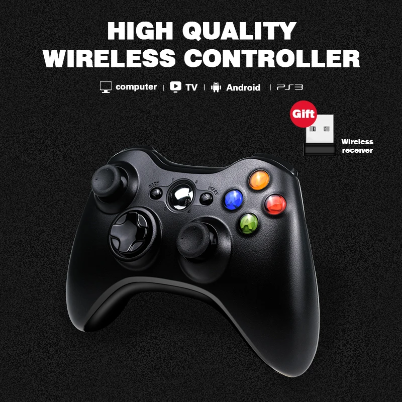 Беспроводной контроллер DATA FROG 2 4G для Xbox 360 джойстик Microsoft ПК Windows 7 8 10 геймпад