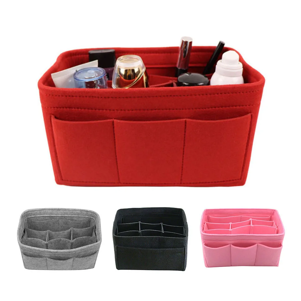 

Hot Felt Cosmetics Bag Storage Container Makeup Tool Toiletry Organizer Case Pouch