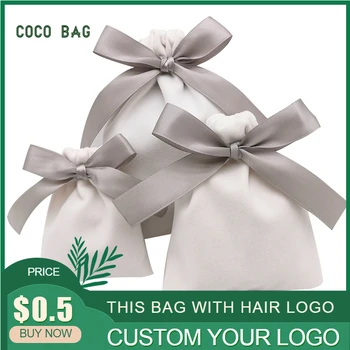 

Velvet Jewelry Bag Lipstick Cosmetic Birthday Wedding Gift Bags Wrapping Supply Products Packaging Drawstring Pouches Print Logo