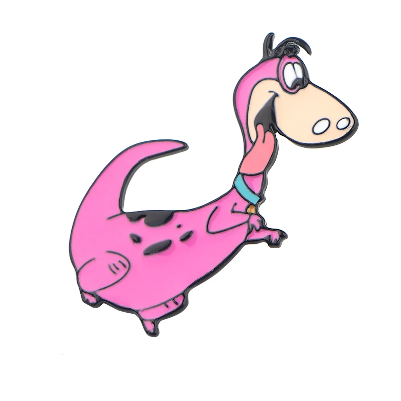 K919 Flintstones, Мультяшные булавки, металлические эмалированные булавки и броши для женщин и мужчин, нагрудные булавки, рюкзак, сумки, значок, воротник, ювелирное изделие, 1 шт