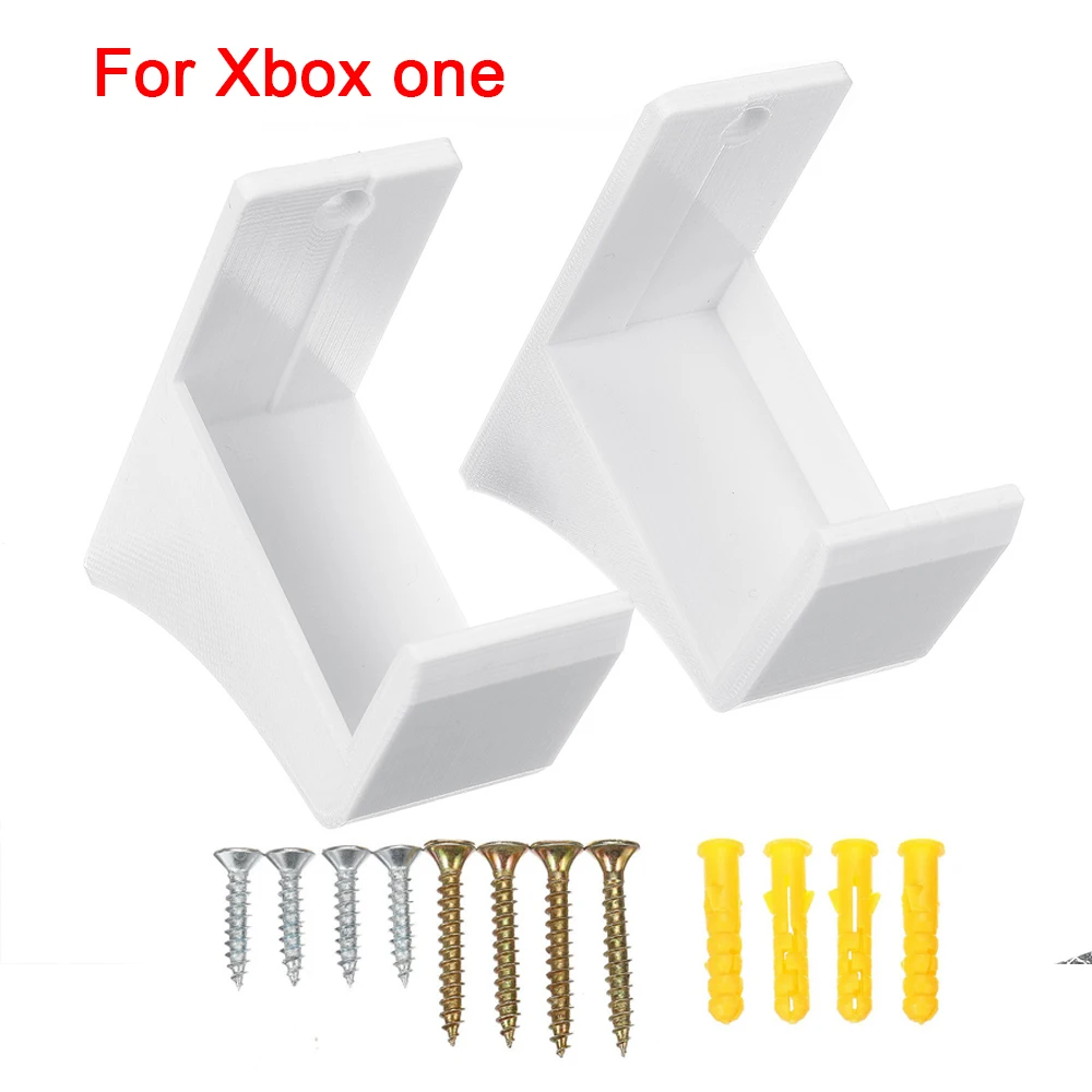 Dual Wall Mount Bracket Set for Gaming Console Accessories with Screw Kit