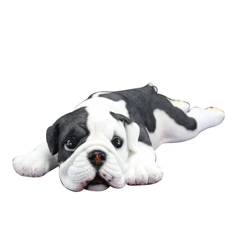 

Simulation Bulldog Puppy Dog Toy Creative Realistic Animal Lying Down Dog Dolls Toys for Children Christmas Birthday Gift