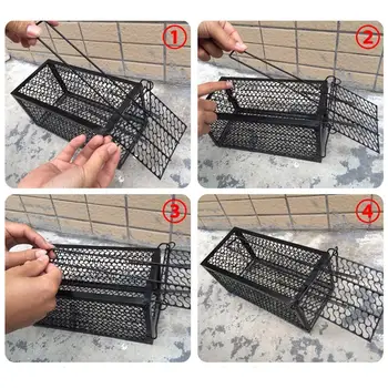 

Reusable Rat Cage Mice Rodent Mouse Trap Pest Control Repeller Rat Rodent Bait Trap Killer Cage Mouse Catch Mouse Hamster W9Y9