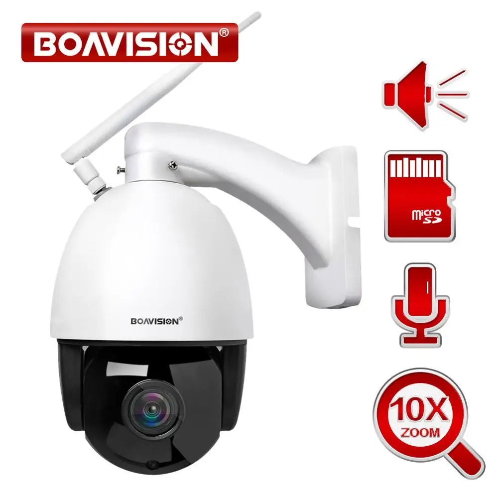 10X Zoom Ottico 1080P Senza Fili PTZ Macchina Fotografica del IP di WIFI Della Macchina Fotografica