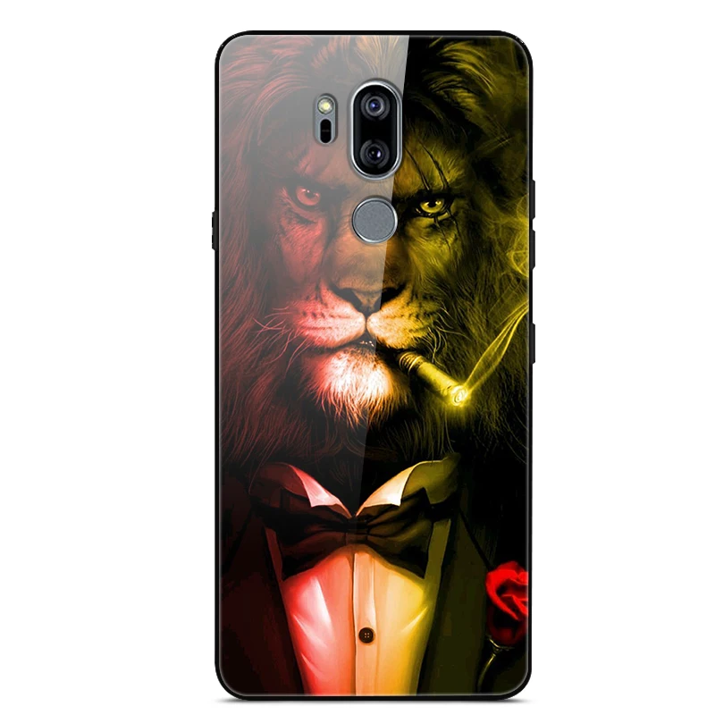 Для LG G7 чехол thinq закаленное стекло твердая задняя крышка для LG G7 LGG7 чехол G710 G 7 чехол для телефона для LG G7 Plus G7+ роскошный чехол