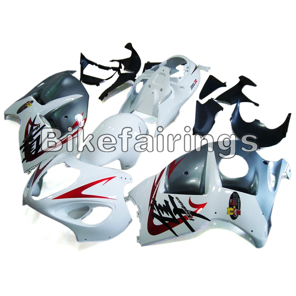ABS Обтекатели для Suzuki GSXR1300 1997 98 99 00 01 02 03 04 2005 2006 2007 GSXR 1300 Hayabusa 1997-2007, белая/серая капоты