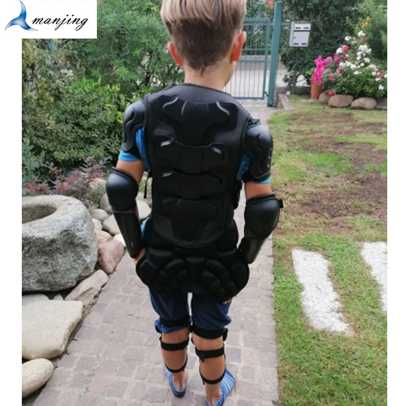 Kinderen Motorcross Schaatsen Skiën Body Protector Sport Vest Armor ...