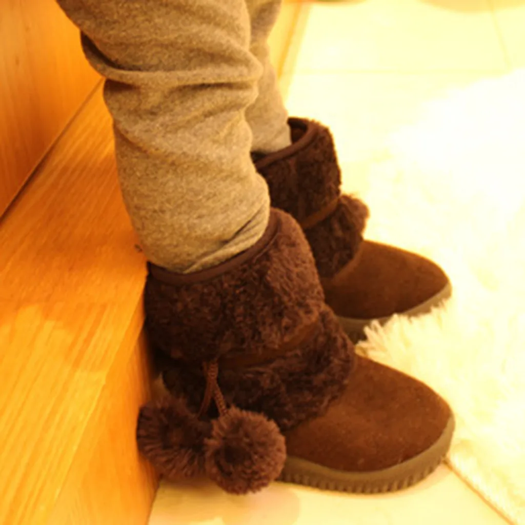 Зимняя Классическая Удобная хлопковая обувь для маленьких мальчиков и девочек детские теплые ботинки детские зимние ботинки для подростков зимние ботинки для мальчика