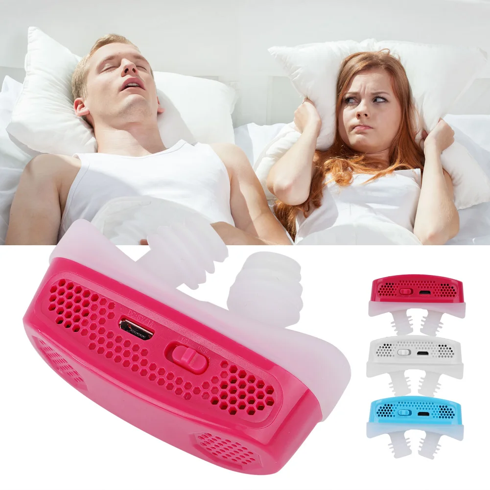 Электрические устройства против храпа носа Анти-храп отверстия носа Храп помощи непрерывный положительное давление дыхательных путей PM2.5 фильтр сна Sn