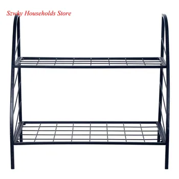 

Space-saving 2-Tier Indoor Outdoor Plant Stand Suitable for Patio Living Room Garden