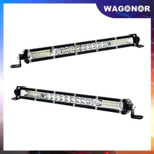 

10'' 20'' 30'' Led Light Bar 12V 24V Led Bar Combo Spot Flood Driving work Light for Jeep Trucks Tractor off road 4x4 Ultra Slim