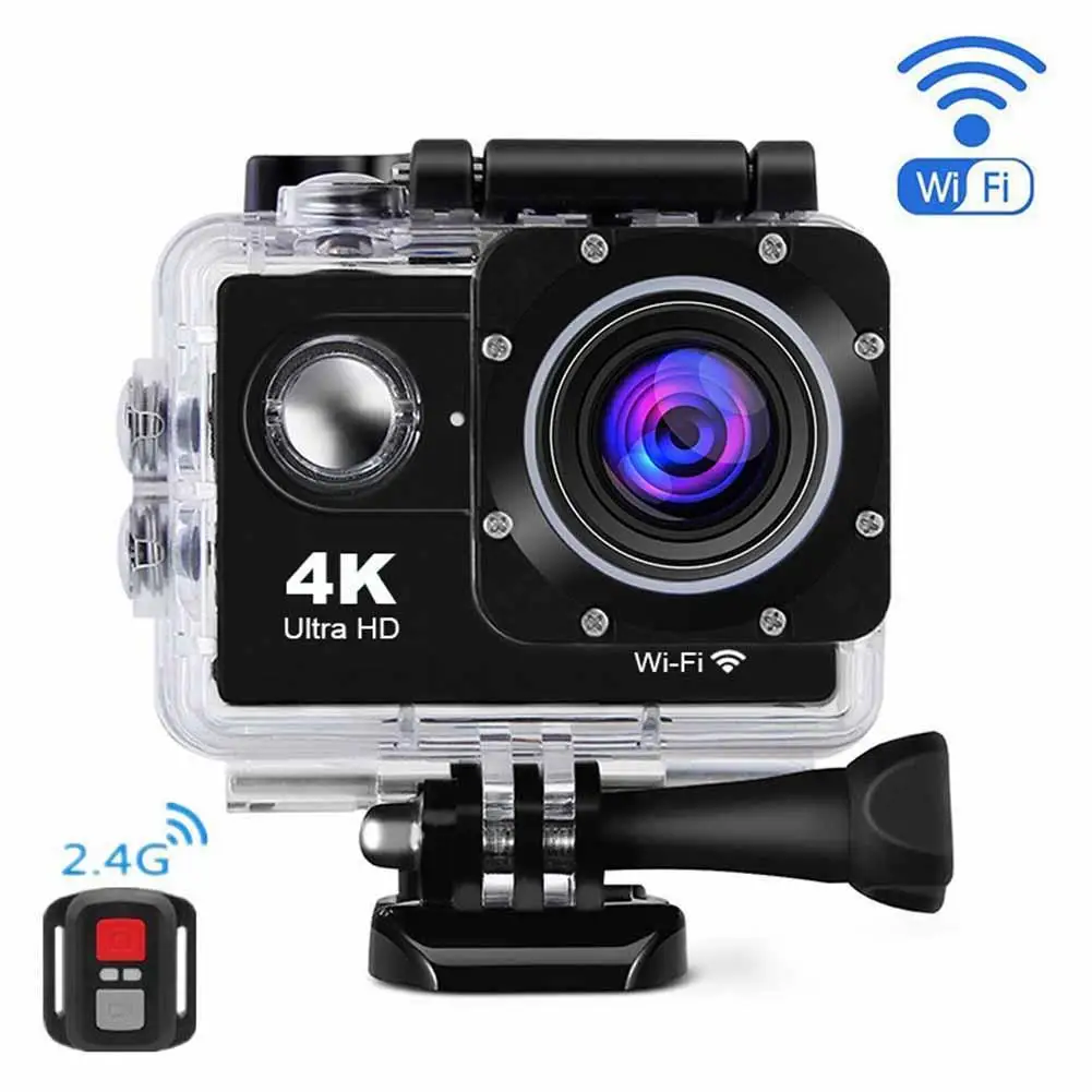 Ultra HD 4K 1080P WiFi 16 Megas Спортивная Экшн-камера водонепроницаемая DVR видеокамера |