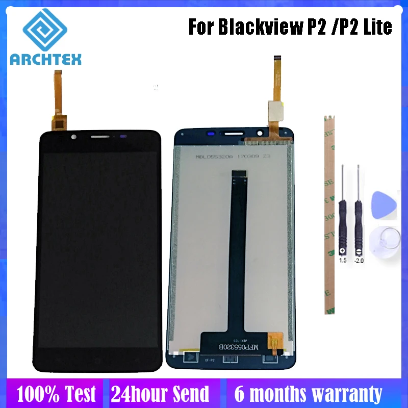 5 дюймовый для оригинального Blackview P2 Lite ЖК-дисплей + фотодетали 100% x P
