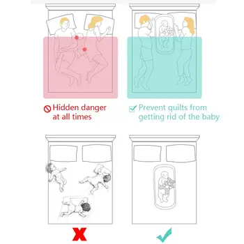 

Baby Bed Cot Foldable Infant Sleeper with Music Portable Sleeping Basket for Travel